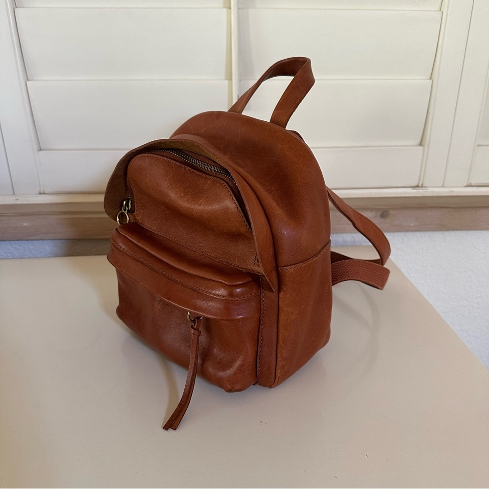 Madewell mini leather backpack